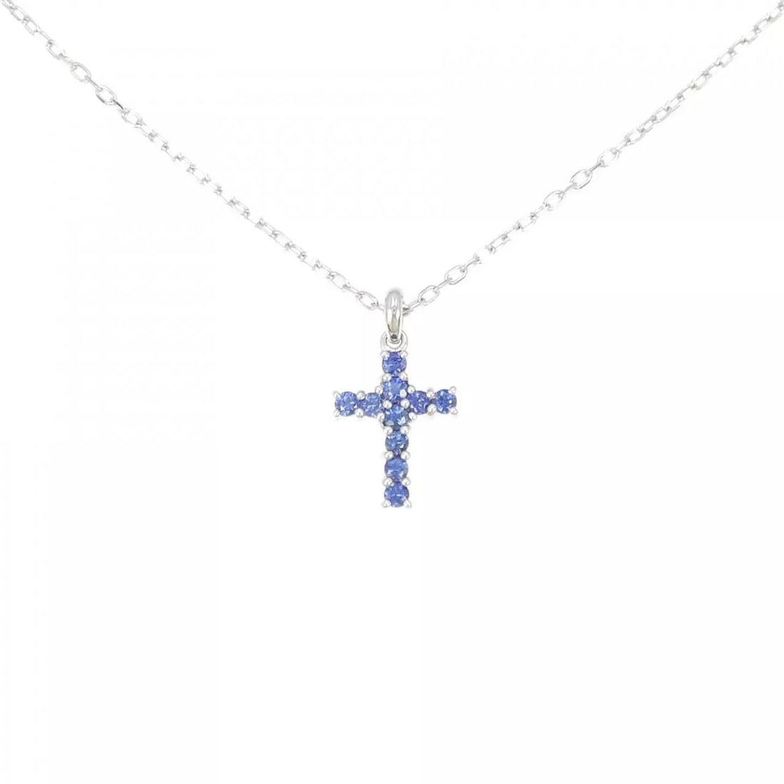 MIKIMOTO CROSS SAPPHIRE NECKLACE: MIKIMOTO Cross Sapphire Necklace Brand: MIKIMOTO Type: Necklace Material: K18 White Gold Color: None Size: 41cm Accessories: None Accessories Notice: When purchasing pre-owned goods, plea