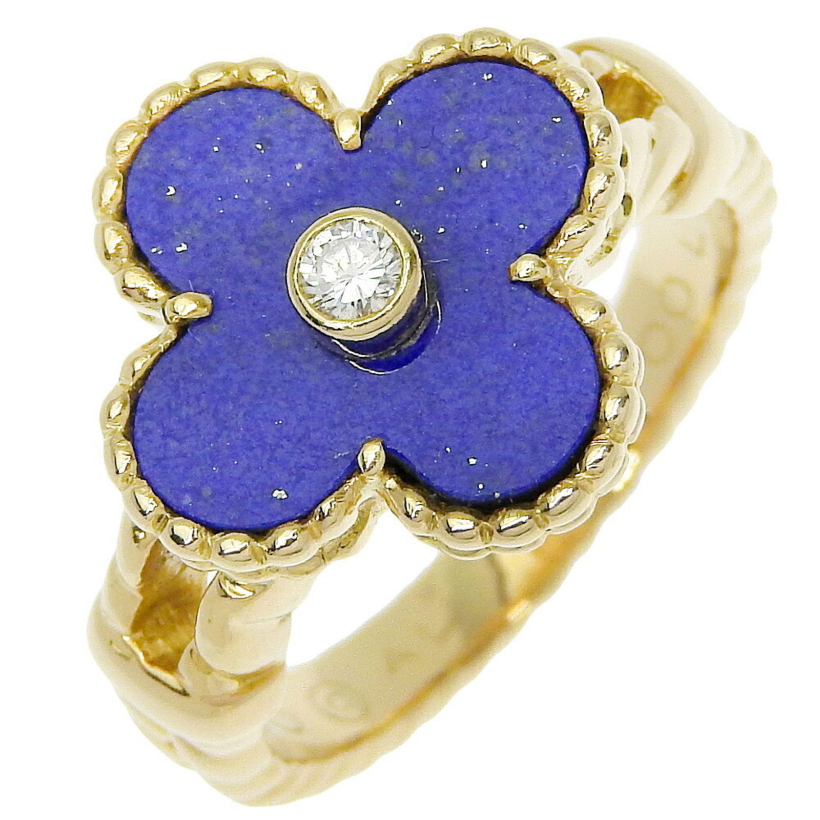 VAN CLEEF & ARPELS ALHAMBRA RING, K18: Van Cleef & Arpels Alhambra ring, K18 Brand: Van Cleef & Arpels Type: Band ring Material: Yellow gold (18K) Color: None Size: 6.25 - 6.5 Accessories: None Accessories Notice: When purchas
