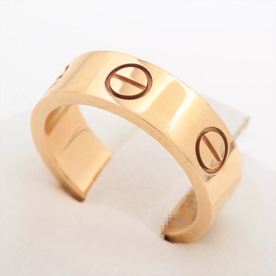 CARTIER LOVE RING 750: Cartier Love Ring 750 Brand: Cartier Type: Ring Material: none Color: Not Specified Size: 4.5 Accessories: None Accessories Notice: When purchasing pre-owned goods, please refer to the ph