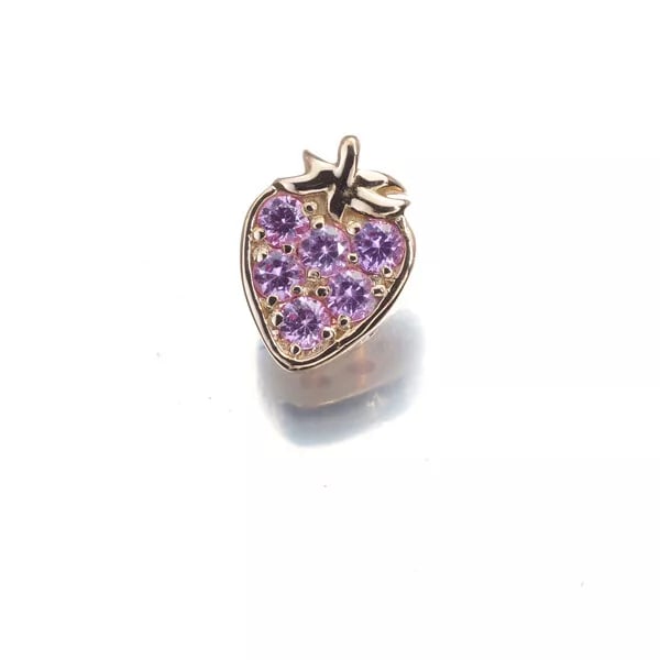 PONTE VECCHIO EARRING PINK SAPPHIRE: Ponte Vecchio Earring Pink Sapphire Brand: Ponte Vecchio Type: Earrings Material: 18K/750/Rose Gold Color: None Size: Design size: 9.7 x 7.0mm Accessories: None Accessories Notice: When p
