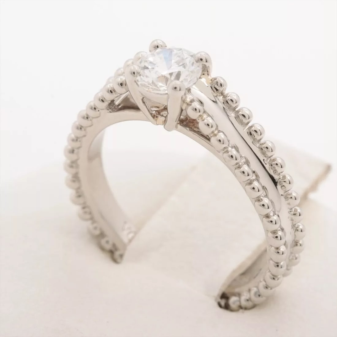 VAN CLEEF & ARPELS ESTELLE DIAMOND RING: Van Cleef & Arpels Estelle diamond Ring Brand: Van Cleef & Arpels Type: Ring Material: None Color: Not Specified Size: 4 Accessories: None Accessories Notice: When purchasing pre-owned go