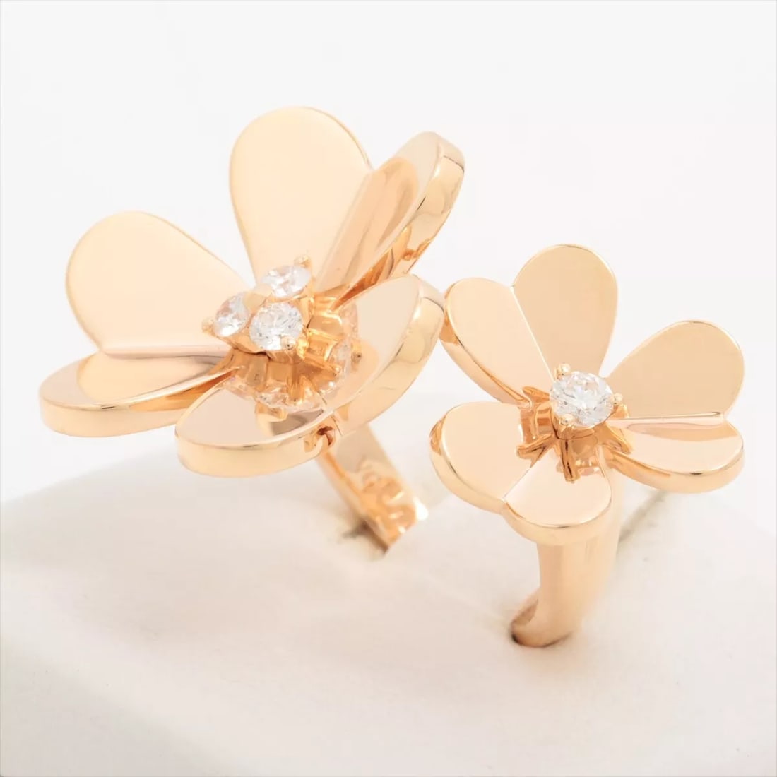 VAN CLEEF & ARPELS FRIVOLE ENTREE RING: Van Cleef & Arpels Frivole Entree Ring Brand: Van Cleef & Arpels Type: Ring Material: None Color: Not Specified Size: 4.75 - 5 Accessories: None Accessories Notice: When purchasing pre-ow