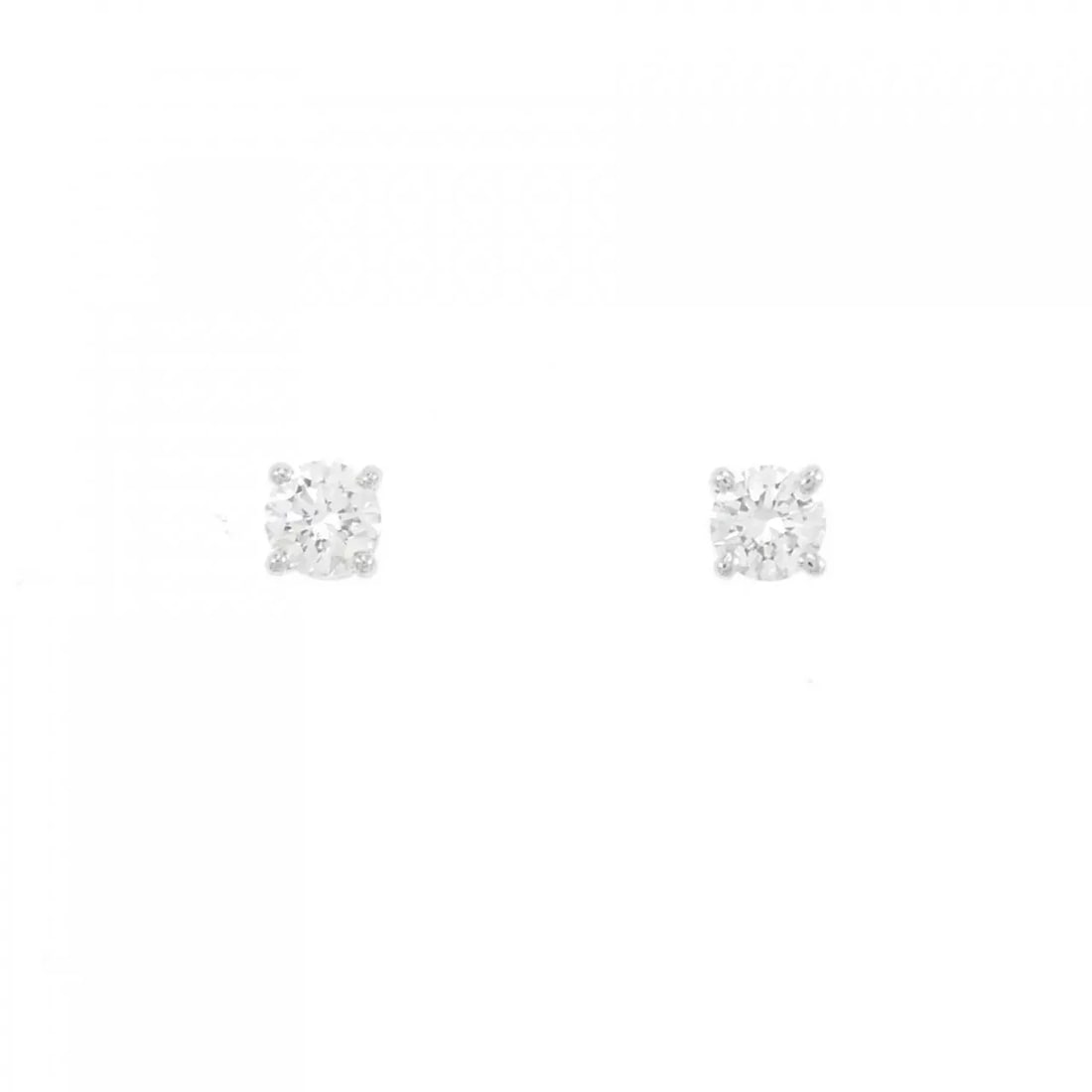 TIFFANY & CO. SOLITAIRE EARRINGS: Tiffany & Co. solitaire Earrings Brand: Tiffany Type: Earrings Material: Platinum Color: None Size: HxW: 3.6mmx3.6mm Accessories: None Accessories Notice: When purchasing pre-owned goods,