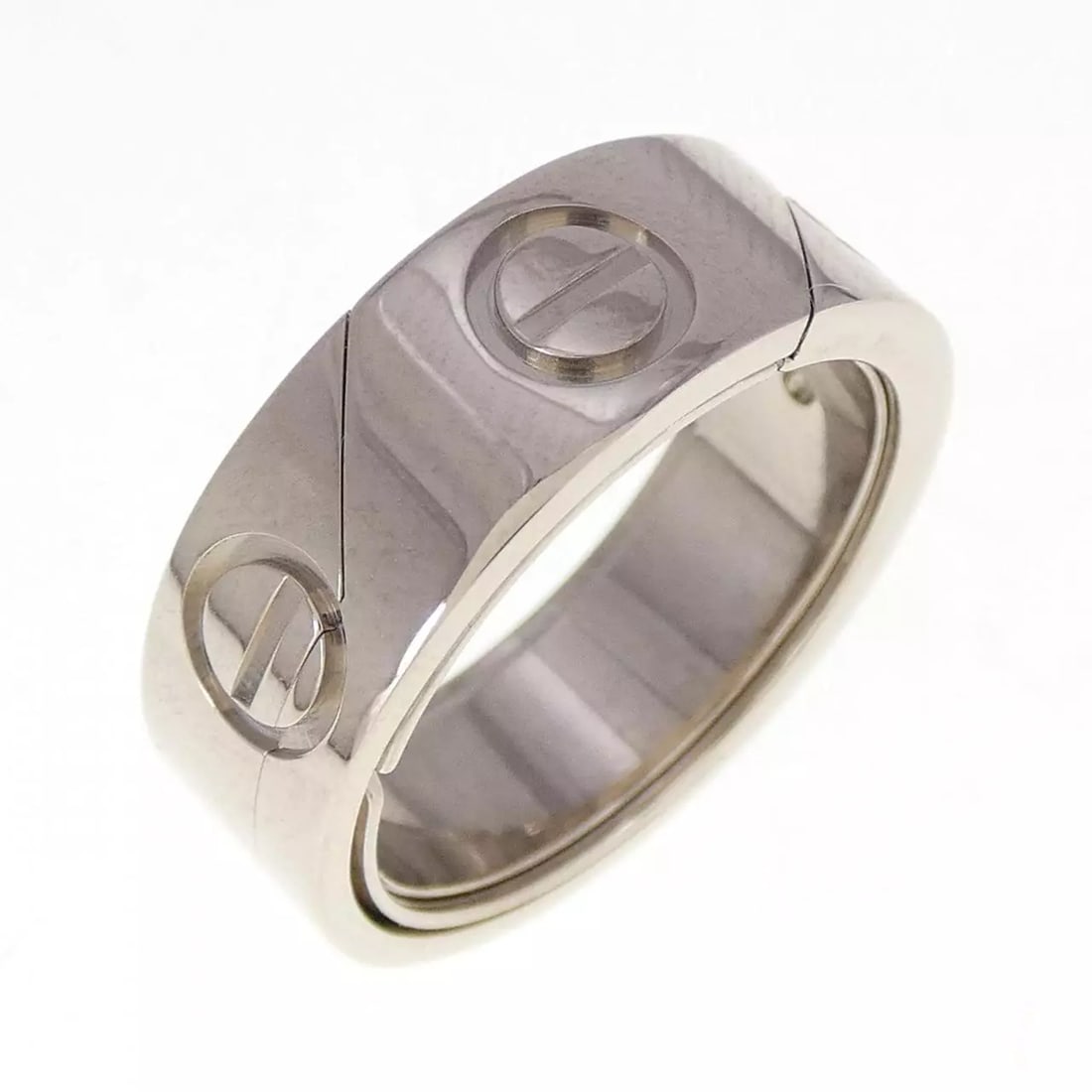 CARTIER ASTRO LOVE 1999XMAS LIMITED RING: Cartier ASTRO LOVE 1999Xmas Limited Ring Brand: Cartier Type: Ring Material: 750 White Gold Color: None Size: 6.5-7 Accessories: None Accessories Notice: When purchasing pre-owned goods,