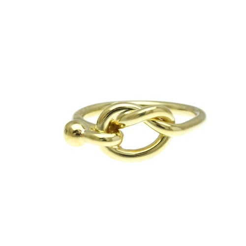 TIFFANY KNOT RING YELLOW GOLD (18K) BAND RING GOLD: Tiffany Knot Ring Yellow Gold (18K) Band Ring Gold Brand: Tiffany Type: Band ring Material: Yellow gold (18K) Color: Gold Size: 4.75 - 5 Accessories: None Accessories Notice: When purchas