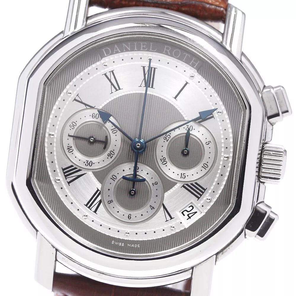 DANIEL ROTH NUMERO EL PRIMERO SPORTS CHRONOGRAPH MEN'S WATCH: DANIEL ROTH Numero El Primero Sports Chronograph Men's Watch Brand: DANIEL ROTH Type: wristwatch Material: SS Belt material leather Color: Dial color silver Size: Case size (w) approx. 37mm Belt s