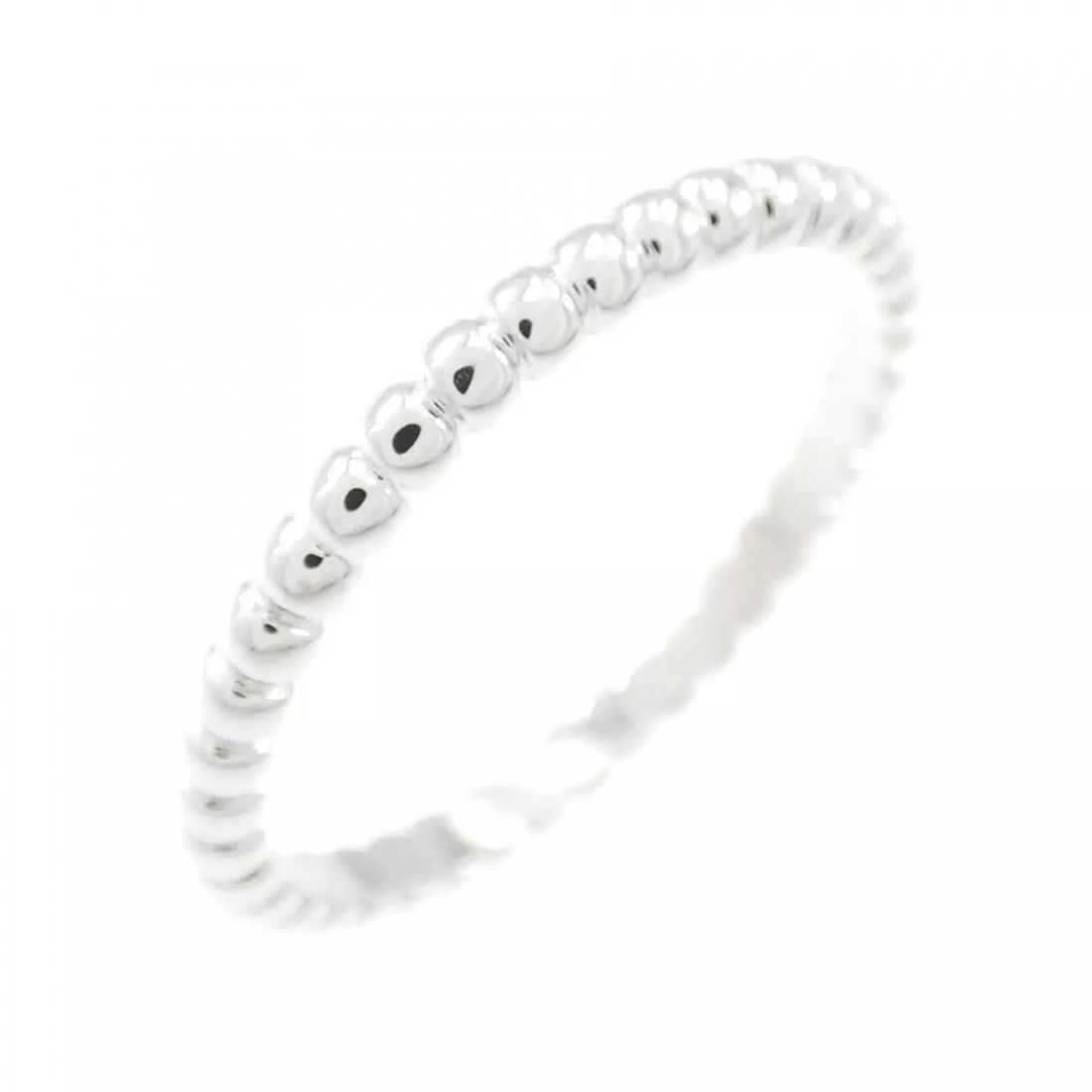VAN CLEEF & ARPELS PERRELET SMALL RING: Van Cleef & Arpels PERRELET Small Ring Brand: Van Cleef & Arpels Type: Ring Material: 750 White Gold Color: None Size: 8.5 Accessories: None Accessories Notice: When purchasing pre-owned