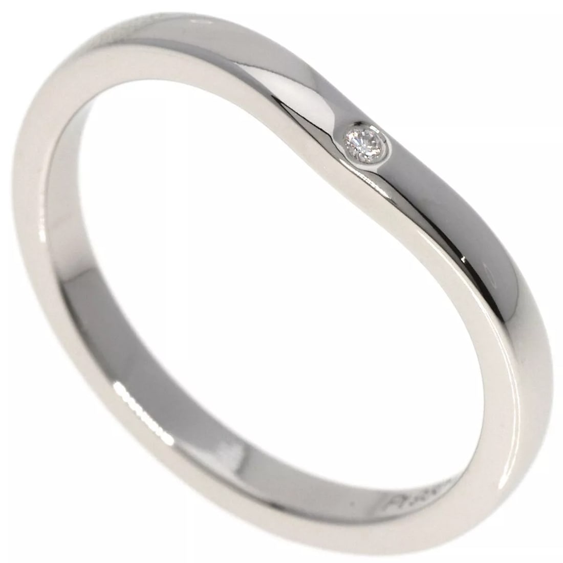 CARTIER RING BALLERINA CURVES 3P DIAMOND: CARTIER Ring Ballerina Curves 3P Diamond Brand: CARTIER Type: Ring Material: Platinum PT950 Color: Exterior Color Silver Size: 2 Accessories: None Accessories Notice: When purchasing pre-