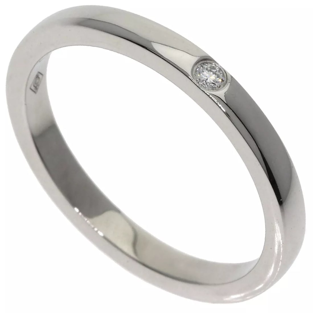 CARTIER RING CLASSIC 1P DIAMOND: CARTIER Ring Classic 1P Diamond Brand: CARTIER Type: Ring Material: Platinum PT950 Color: Exterior Color Silver Size: 5 Accessories: None Accessories Notice: When purchasing pre-owned goo