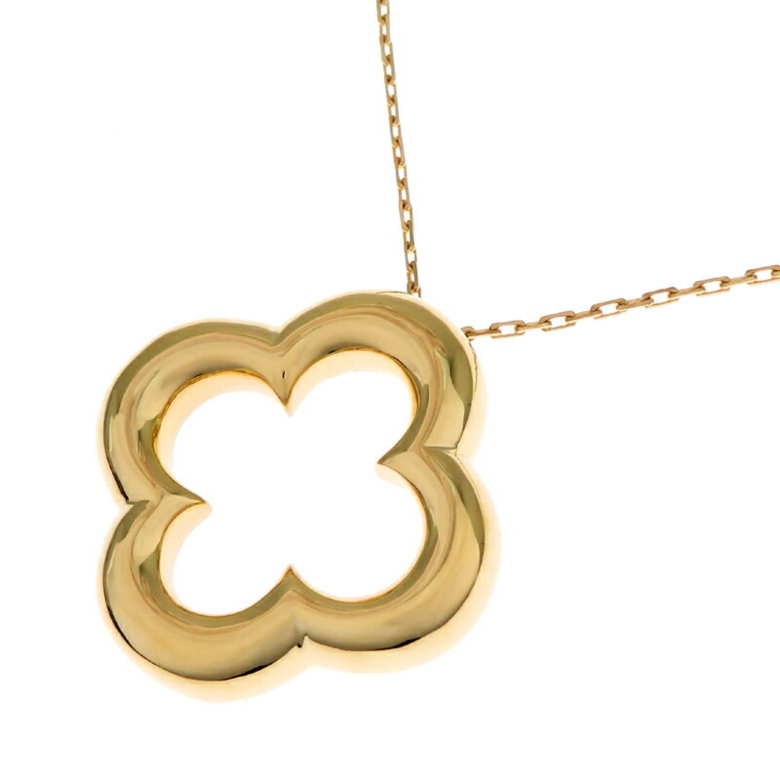 VAN CLEEF & ARPELS NECKLACE 750 YELLOW GOLD: Van Cleef & Arpels Necklace 750 Yellow Gold Brand: Van Cleef & Arpels Type: Necklace Material: Yellow gold (18K) Color: None Size: Neck Circumference: 45 cm / 17.71'' Pendant Size: 24.3mm x 24mm /