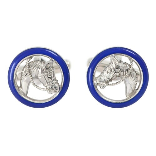 GUCCI CUFFLINKS SILVER 925 X ENAMEL NAVY MEN'S: Gucci Cufflinks Silver 925 x Enamel Navy Men's Brand: Gucci Type: Cufflinks Material: Enamel, Silver 925 Color: Navy, Silver Size: (HxWxD) 18.00mm x 18.00mm / 0.71'' x 0.71'' Accessories: None