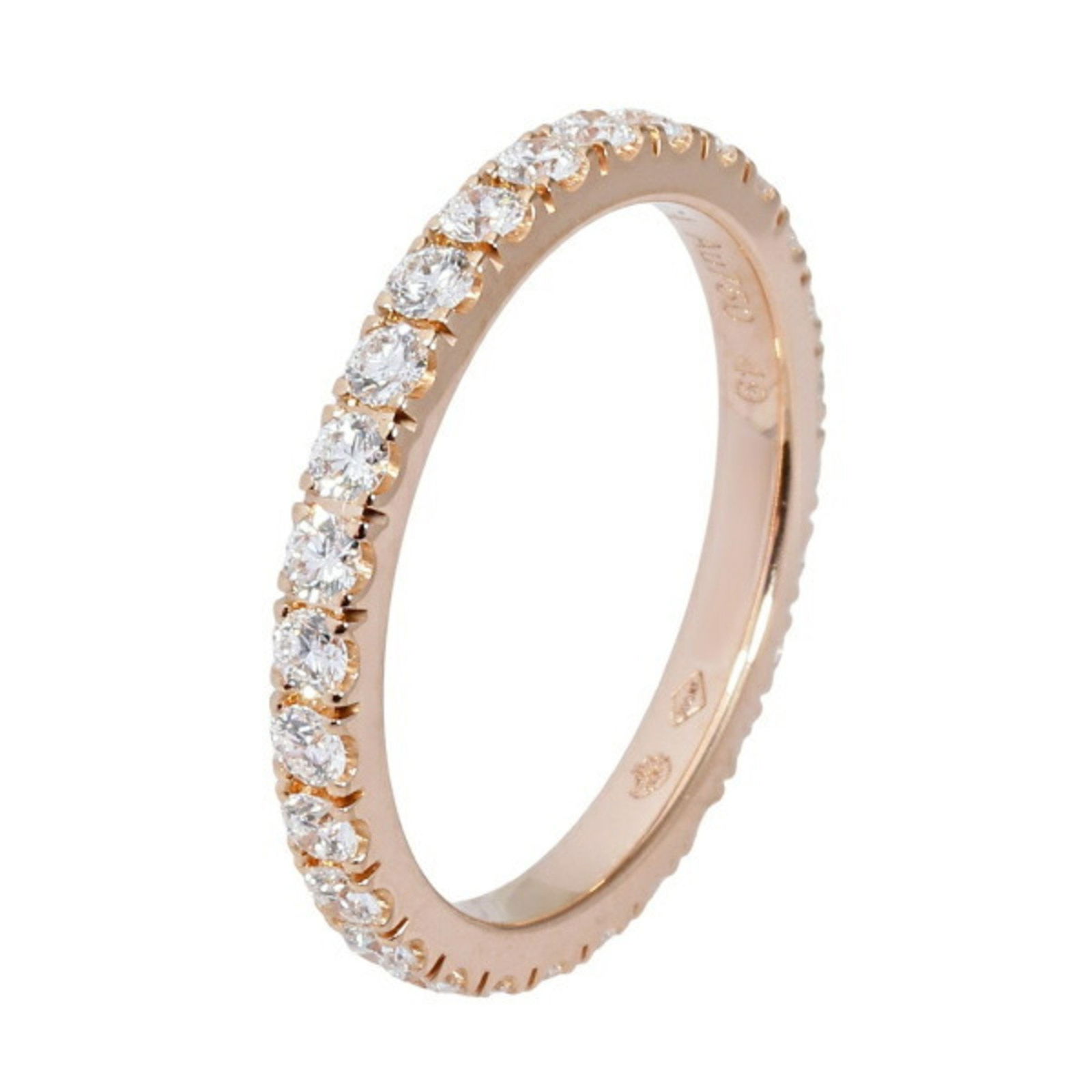 VAN CLEEF & ARPELS FELICITE ETERNITY RING: Van Cleef & Arpels Felicite Eternity Ring Brand: Van Cleef & Arpels Type: Eternity ring Material: Rose gold (18K) Color: None Size: 4.75 - 5 Accessories: None Accessories Notice: When pur