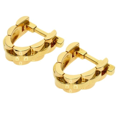 CARTIER PANTHERE CUFFLINKS K18 YELLOW GOLD: CARTIER Panthere Cufflinks K18 Yellow Gold Brand: Cartier Type: Cufflinks Material: Yellow gold (18K) Color: Yellow gold Size: (HxWxD) 22.80mm x 12.40mm / 0.90'' x 0.49'' Accessories: None