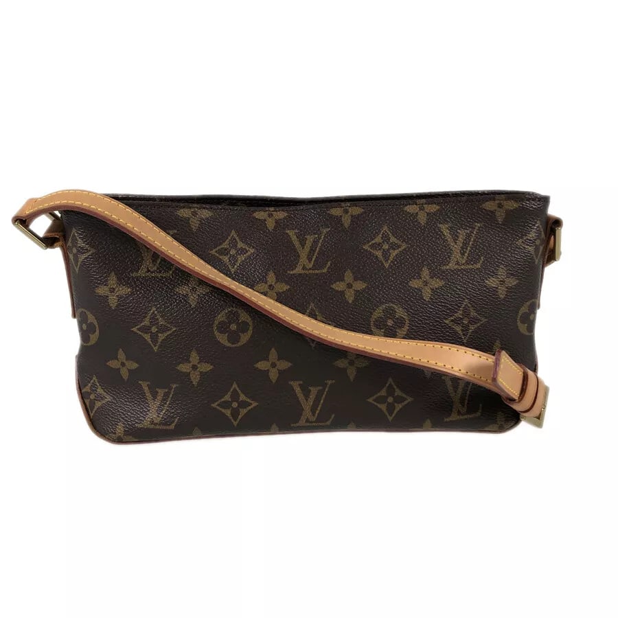 LOUIS VUITTON MONOGRAM TROTTER SHOULDER BAG: LOUIS VUITTON Monogram Trotter Shoulder bag Brand: LOUIS VUITTON Type: Shoulder Bag Material: PVC Color: Brown Size: W: 9.4" H: 4.9" D: 2.8" Shoulder strap: 45.7" Accessories: None Access