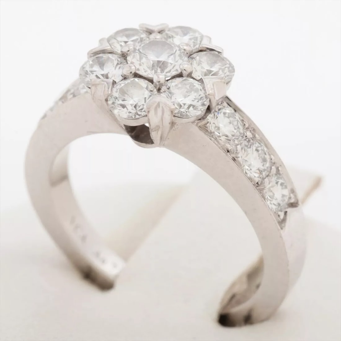 VAN CLEEF & ARPELS FLEURETTE DIAMOND RING: Van Cleef & Arpels Fleurette diamond Ring Brand: Van Cleef & Arpels Type: Ring Material: See description Color: Not Specified Size: 5.25 Accessories: None Accessories Notice: When purchas