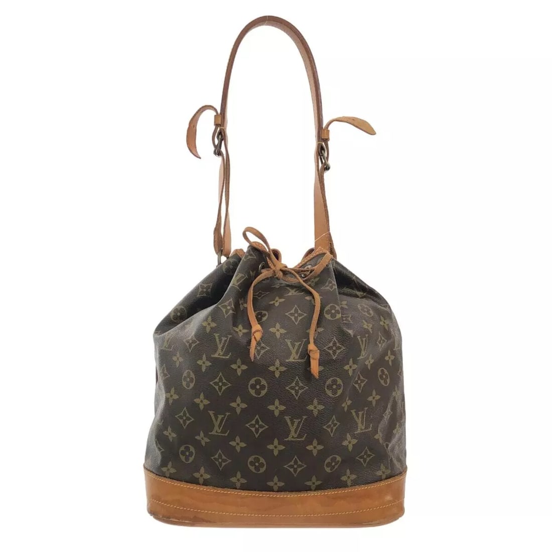 LOUIS VUITTON NOE MONOGRAM SHOULDER BAG: LOUIS VUITTON Noe Monogram Shoulder Bag Brand: LOUIS VUITTON Type: Shoulder Bag Material: Monogram Canvas Color: Monogram Size: Height:13.39 inch (34 cm)Width:10.24 inch (26 cm)Depth: 7.48 inch (19 cm