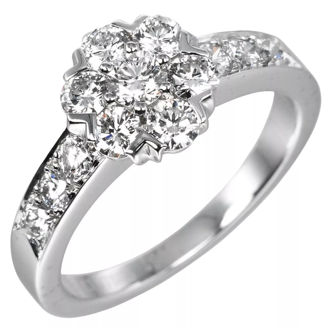 VAN CLEEF & ARPELS FULLLET RING PT950PLATINUM/DIAMOND: Van Cleef & Arpels Fulllet Ring Pt950Platinum/diamond Brand: Van Cleef & Arpels Type: Ring Material: Pt950Platinum Color: Silver Size: 4.5 Accessories: None Accessories Notice: When purch