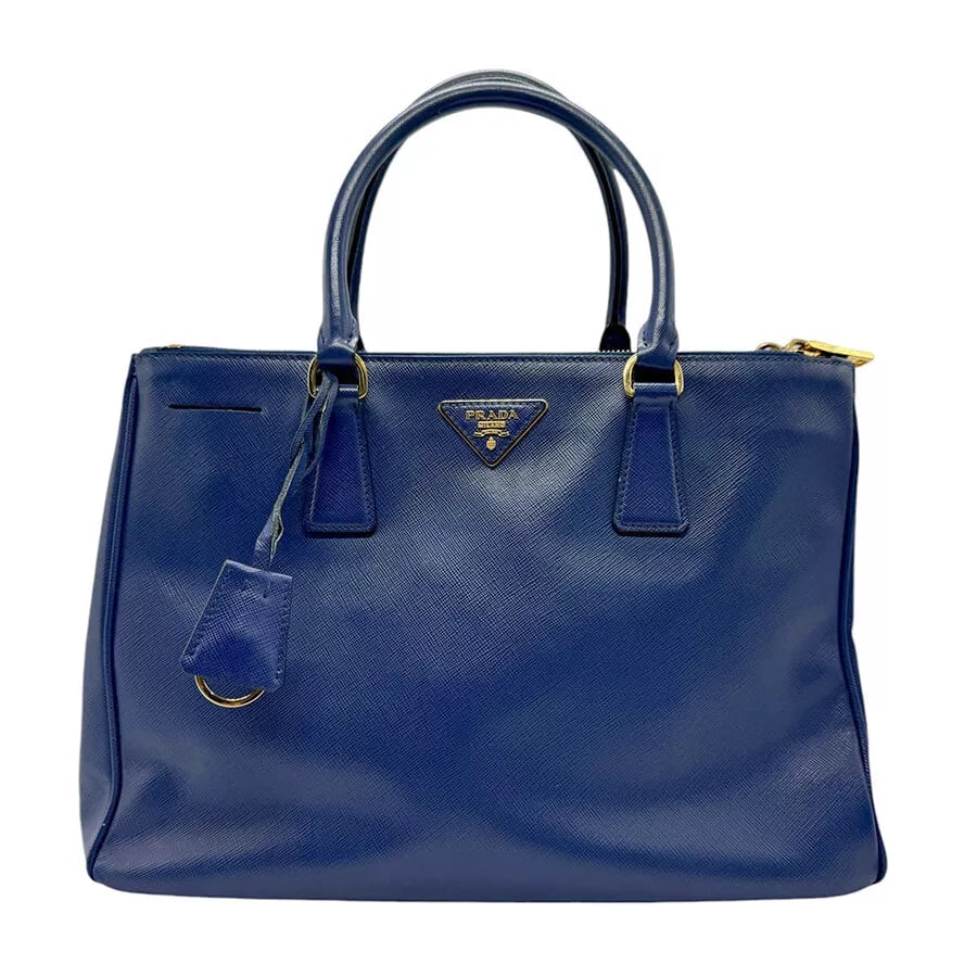PRADA HANDBAG SHOULDER BAG NAVY BLUE: PRADA Handbag Shoulder Bag Navy Blue Brand: PRADA Type: Handbag Material: Leather Color: Navy Blue Size: W:13.4inx H:9.4inx D:5.9in Handle Length:13.8in Shoulder Length: 43.3in Accessories: None <