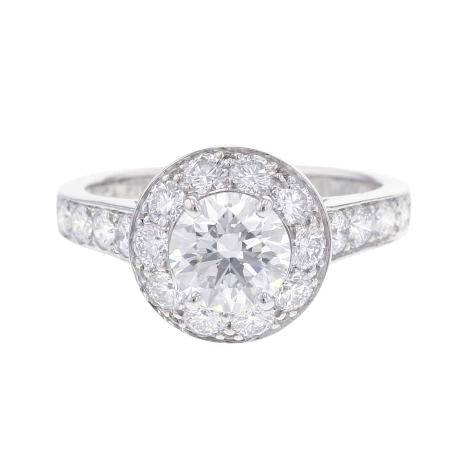 VAN CLEEF & ARPELS RING ICONE DIAMOND: Van Cleef & Arpels Ring Icone Diamond Brand: Van Cleef & Arpels Type: Band ring Material: Platinum 950 Color: Platinum Size: 6 US Accessories: None Accessories Notice: When purchasing pre