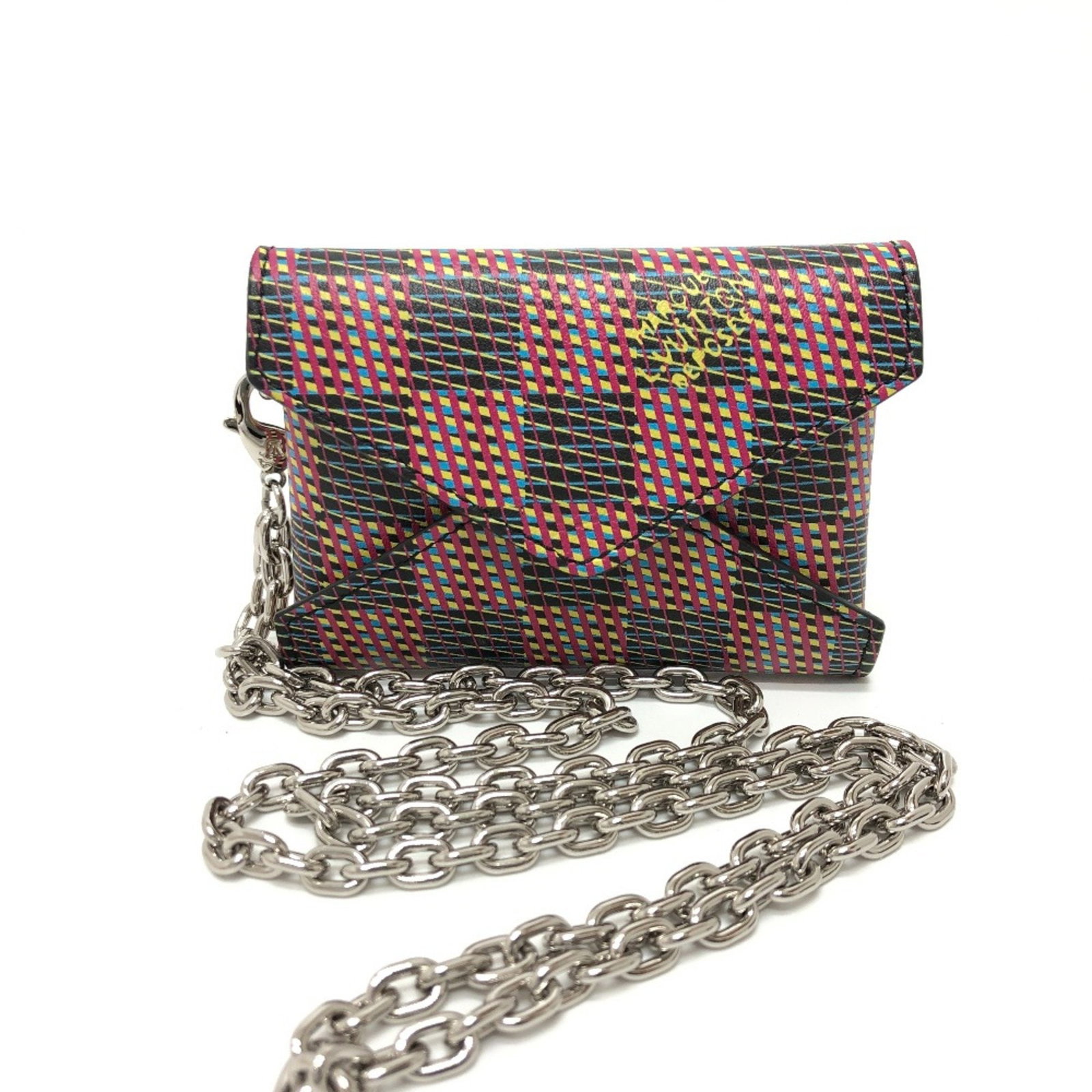 LOUIS VUITTON DAMIER KIRIGAMI CHAIN CASE NECKLACE: Louis Vuitton Damier Kirigami Chain case Necklace Brand: Louis Vuitton Type: Necklace Material: Leather Color: Other Size: Total Length: 16.5inch / 42cmTotal Length: Chain only measurement Pouch: Leng
