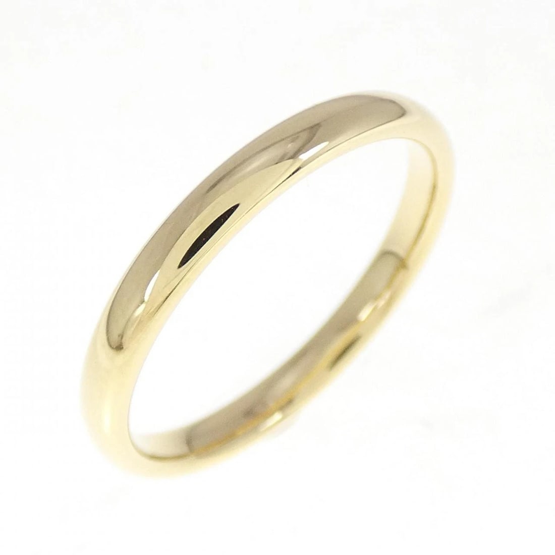TIFFANY WEDDING BAND RING: Tiffany Wedding Band Ring Brand: Tiffany Type: Ring Material: 750 Yellow Gold Color: None Size: 7-7.5 US Accessories: None Accessories Notice: When purchasing pre-owned goods, please refe