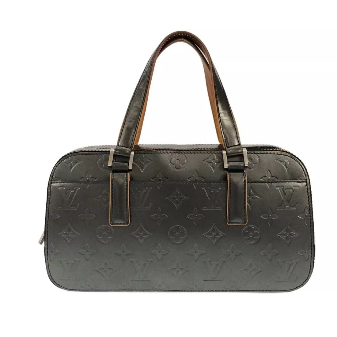 LOUIS VUITTON SHELTON NOIR MONOGRAM MAT HANDBAG: LOUIS VUITTON Shelton Noir Monogram Mat Handbag Brand: LOUIS VUITTON Type: Handbag Material: Calf Color: Noir Size: Height: 6.3 inch" (16 cm)Width: 11.61 inch (29.5 cm)Depth: 3.94 inch (10 cm)Shoulder