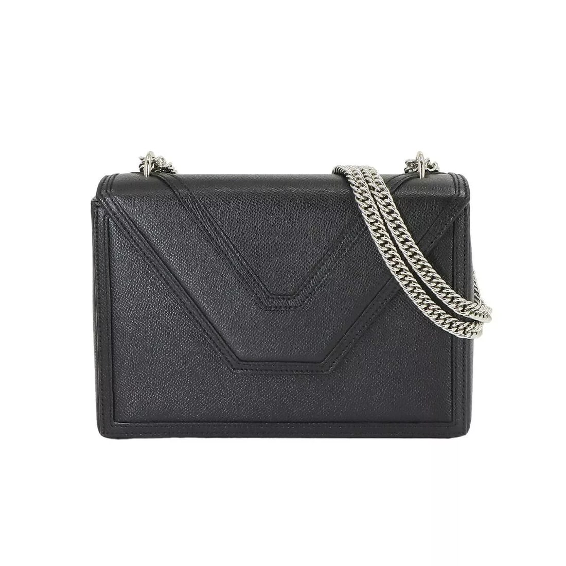 MORABITO PAULINE CHAIN SHOULDER BAG: MORABITO Pauline Chain Shoulder Bag Brand: MORABITO Type: Shoulder Bag Material: Leather Color: Black Size: W: 8.66 inch, H: 6.10 inch, D: 2.36 inch Handle 27.2inch to 46.9inch (69cm to 119cm) Ac