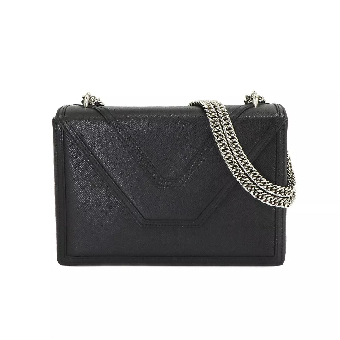 MORABITO PAULINE CHAIN SHOULDER BAG: MORABITO Pauline Chain Shoulder Bag Brand: MORABITO Type: Shoulder Bag Material: Leather Color: Black Size: W: 8.66 inch, H: 6.10 inch, D: 2.36 inch Handle 27.2inch to 46.9inch (69cm to 119cm) Ac