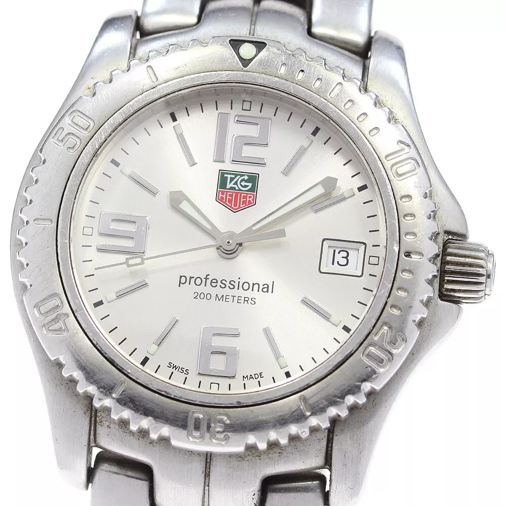 TAG HEUER LINK DATE SILVER DIAL QUARTZ MEN'S WATCH: TAG HEUER Link Date Silver Dial Quartz Men's Watch Brand: TAG HEUER Type: Wristwatch Material: Stainless Steel Color: Band Color Silver, Dial Color Silver, Case Color Silver Size: Case size: 36mm