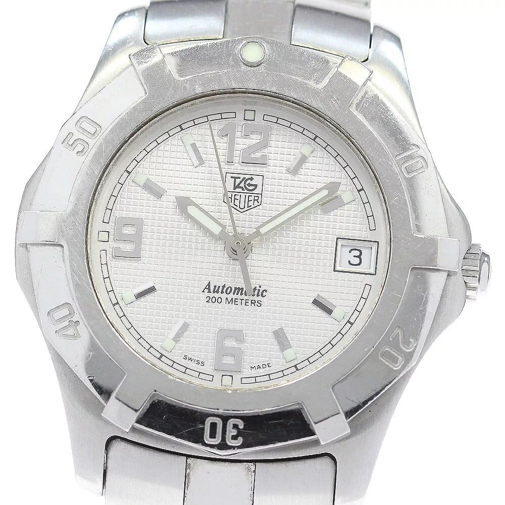 TAG HEUER EXCLUSIVE SILVER DIAL AUTOMATIC MEN'S WATCH: TAG HEUER Exclusive Silver Dial Automatic Men's Watch Brand: TAG HEUER Type: Wristwatch Material: Stainless Steel Color: Band Color Silver, Dial Color Silver, Case Color Silver Size: Case size: 39