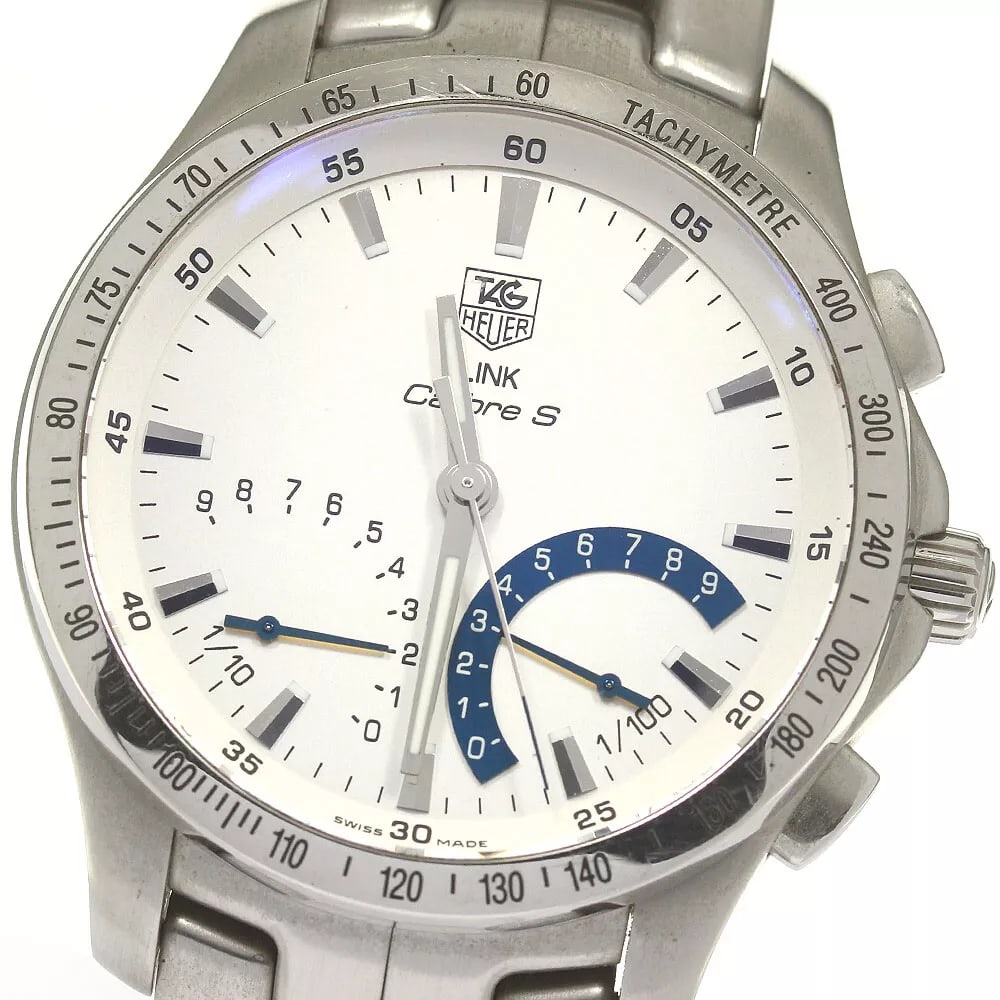 TAG HEUER LINK SILVER DIAL QUARTZ MEN'S WATCH: TAG HEUER Link Silver Dial Quartz Men's Watch Brand: TAG HEUER Type: Wristwatch Material: Stainless Steel Color: Band Color Silver, Dial Color Silver, Case Color Silver Size: Case size: 42mm (1.7i