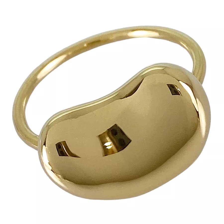 TIFFANY&CO. ELSA PERETTI BEAN YELLOW GOLD RING: TIFFANY&Co. Elsa Peretti Bean Yellow gold Ring Brand: TIFFANY&Co. Type: Ring Material: 18K Yellow Gold Color: Gold Size: US : 3.5 Accessories: None Accessories Notice: When purchasing pre
