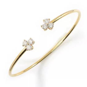 TIFFANY & CO. BANGLE ARIA OPEN 6 POINT DIAMOND (1 of 8)