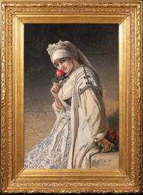 LADY PORTRAIT OIL PAINTING (1 of 10)