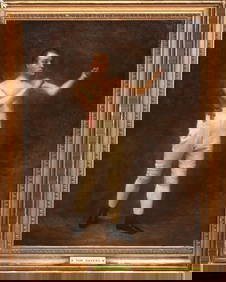 PORTRAIT OF PUGILIST TOM SAYERS OIL PAINTING (1 of 10)
