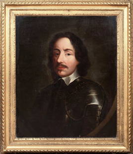 PORTRAIT OF GENERAL HENRY IRETON OIL PAINTING: Year: 17th century Size: 37.5" x 32" Medium: Oil Description: General Henry Ireton's large oil on canvas portrait from the 17th century. Outstanding condition and quality General Ireton, a parliamenta