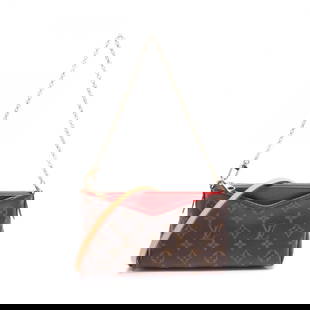 LOUIS VUITTON PALLAS CLUTCH 2WAY SHOULDER BAG: LOUIS VUITTON Pallas clutch 2way shoulder bag Brand: LOUIS VUITTON Type: Handbag Material: Monogram × PVC coated canvas × leather Color: Cerise / Brown??ish colors × Red??ish colors Size: H:13c