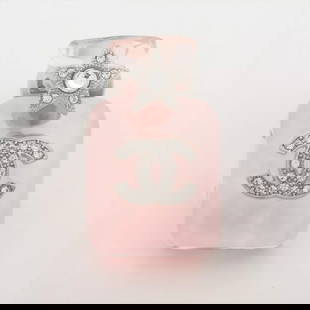 CHANEL PERFUME BOTTLES BROOCH: Chanel Perfume bottles Brooch Brand: Chanel Type: Brooch Material: Metal x resin x rhinestone Color: pink x silver Size: None Accessories: None Accessories Notice: When purchasing pre-owne