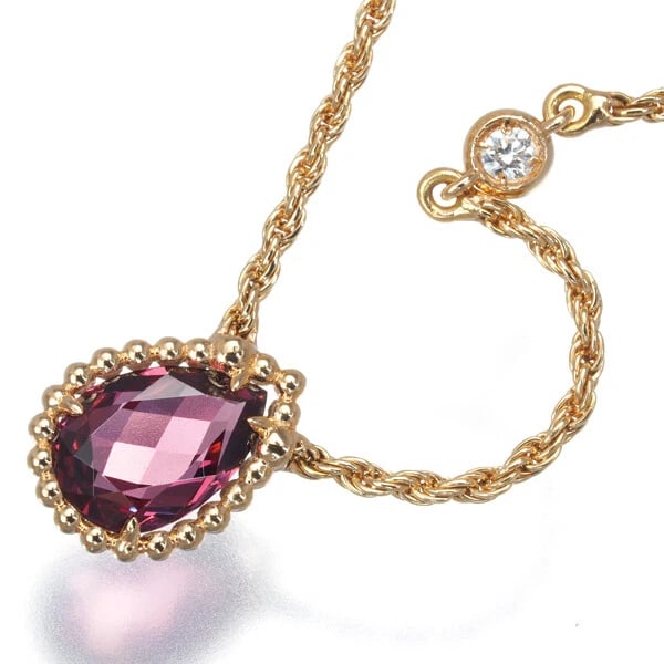 BOUCHERON NECKLACE RHODOLITE GARNET DIAMOND SERPENT BOHEME: BOUCHERON Necklace Rhodolite Garnet Diamond Serpent Boheme Brand: BOUCHERON Type: Necklace Material: 18K / 750 / Rose Gold Color: None Size: Necklace length: 38 / 42 / 44cm Pendant size: 10.0 x 7.