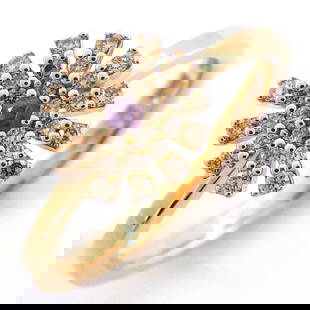 DAMIANI RING MARGHERITA AMETHYST BROWN DIAMOND 750RG: DAMIANI Ring MARGHERITA Amethyst Brown Diamond 750RG Brand: DAMIANI Type: Ring Material: 750(18K) Rose(Pink) Gold Color: None Size: US 4.75 Accessories: None Accessories Notice: When purch