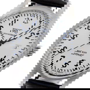 IWC SCHAFFHAUSEN PILOT WATCH MARK DATE AUTOMATIC MEN'S: IWC SCHAFFHAUSEN Pilot watch mark Date Automatic Men's Brand: IWC SCHAFFHAUSEN Type: Wristwatch Material: Case Material Stainless Steel, Band Material leather Color: Case Color Silver, Band Color b