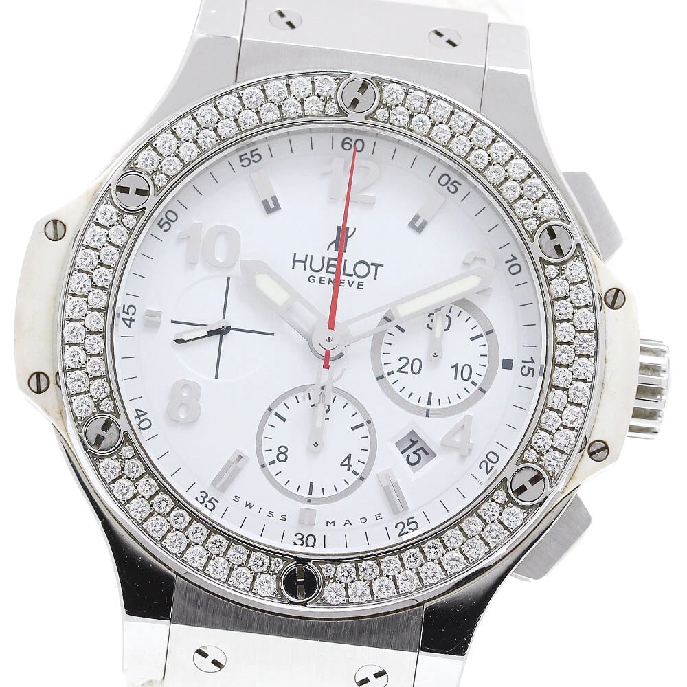 HUBLOT BIG BANG STEEL WHITE AUTOMATIC MEN'S WATCH: HUBLOT Big Bang Steel White Automatic Men's Watch Brand: HUBLOT Type: Wristwatch Material: Case Material Stainless Steel / ceramic, Band Material rubber Color: Case Color Silver / White, Band Color
