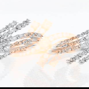 LE VIAN LIGHT BROWN DIAMOND LAYERED CLUSTER RING: Le Vian Light Brown Diamond Layered Cluster Ring Brand: Le Vian Type: Ring Material: Rose Gold Color: None Size: 8.25 US Accessories: None Accessories Notice: When purchasing pre-owned goo