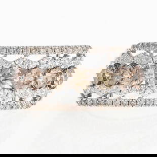 LE VIAN FANCY BROWN DIAMOND BAND RING: Le Vian Fancy Brown Diamond Band Ring Brand: Le Vian Type: Ring Material: White Gold Color: None Size: 8 US Accessories: None Accessories Notice: When purchasing pre-owned goods, please re