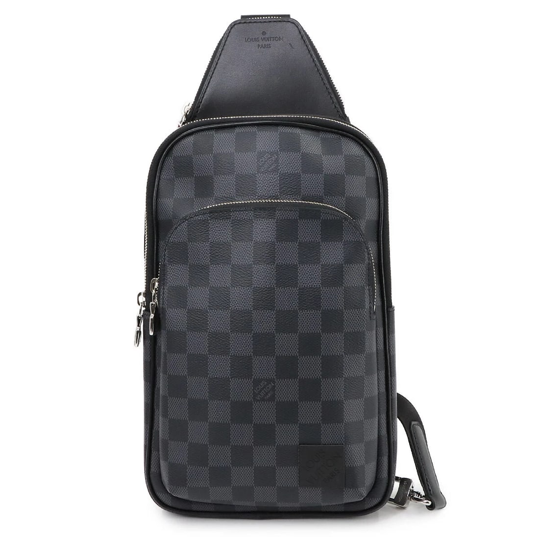 LOUIS VUITTON DAMIER GRAPHITE AVENUE SLING BAG BODY BAG: LOUIS VUITTON Damier Graphite Avenue Sling Bag Body Bag Brand: LOUIS VUITTON Type: Body Bag Material: Damier Graphite Canvas Color: Damier Graphite Size: W 7.48 inch, H 15.35 inch, D 1.38 inch Sho
