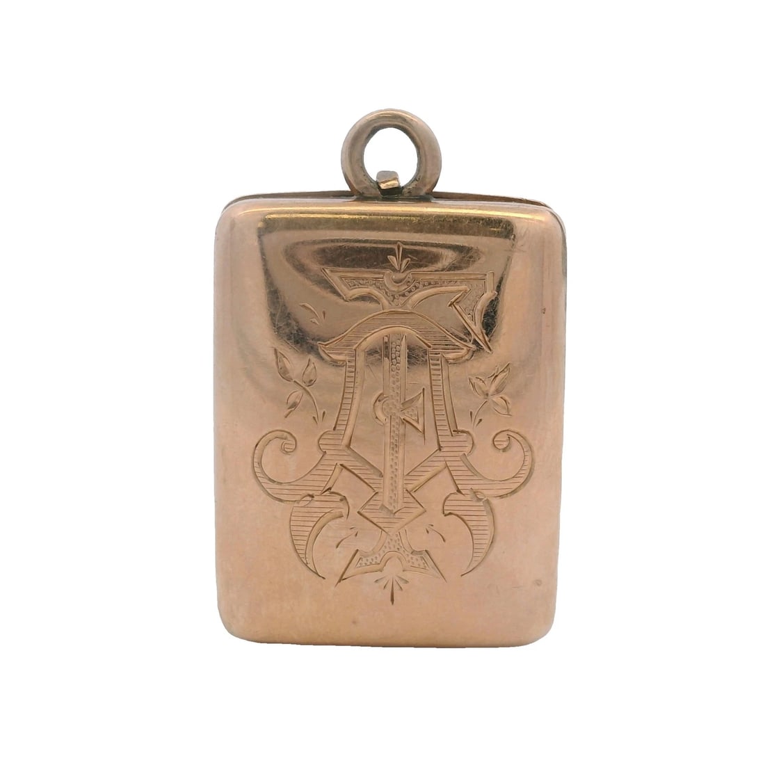 ANTIQUE 10KT ROSE GOLD DIAMOND LOCKET PILL BOX CHARM PENDANT: Antique 10kt Rose Gold Diamond Locket Pill Box Charm Pendant Brand: Unbranded Type: Charm Material: Metal Color: Rose Size: Length x Width - 1.20" x 0.75" Accessories: None Accessories Not