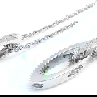 BVLGARI ROMAN SORBET NECKLACE SAPPHIRE TSAVORITE K18WG WHITE: Bvlgari Roman Sorbet Necklace Sapphire Tsavorite K18WG White Brand: Bvlgari Type: Necklace Material: White gold (18K) Color: White gold Size: Neck Circumference 42 cm - 44.5 cm / 16.53'' - 17.51''