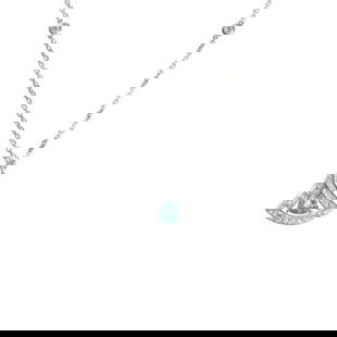 BVLGARI DIVA DREAM K18WG WHITE GOLD NECKLACE: Bvlgari Diva Dream K18WG White Gold Necklace Brand: Bvlgari Type: Necklace Material: White gold (18K) Color: None Size: Neck Circumference 43 cm / 16.92'' Pendant Size 24mm x 21mm / 0.94'' x 0.82'
