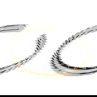 BVLGARI B-ZERO1 B18PG/SS BANGLE: Bvlgari B-ZERO1 B18PG/SS Bangle Brand: Bvlgari Type: Bangle Material: Pink gold (18K), Stainless steel Color: None Size: Diameter 5.5cm / 2.16'' Length 16cm / 6.29'' Accessories: None Acce