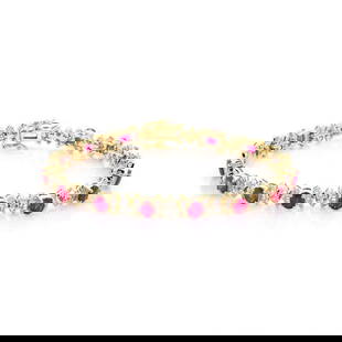 ESTATE RUBY & DIAMOND 14K TWO TONE GOLD TENNIS BRACELET: Estate Ruby & Diamond 14k Two Tone Gold Tennis Bracelet Brand: Unbranded  Type: Bracelet  Material: 14k yellow and white gold  Color: None  Size: Measurements: 7" long and 6.2mm wide x 4.5mm high  Acc